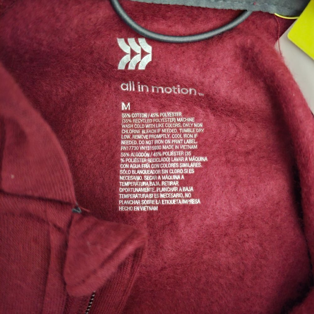 ❤️374 All  In Motion Full Zip Up Hoddie - Picture 2 of 7
